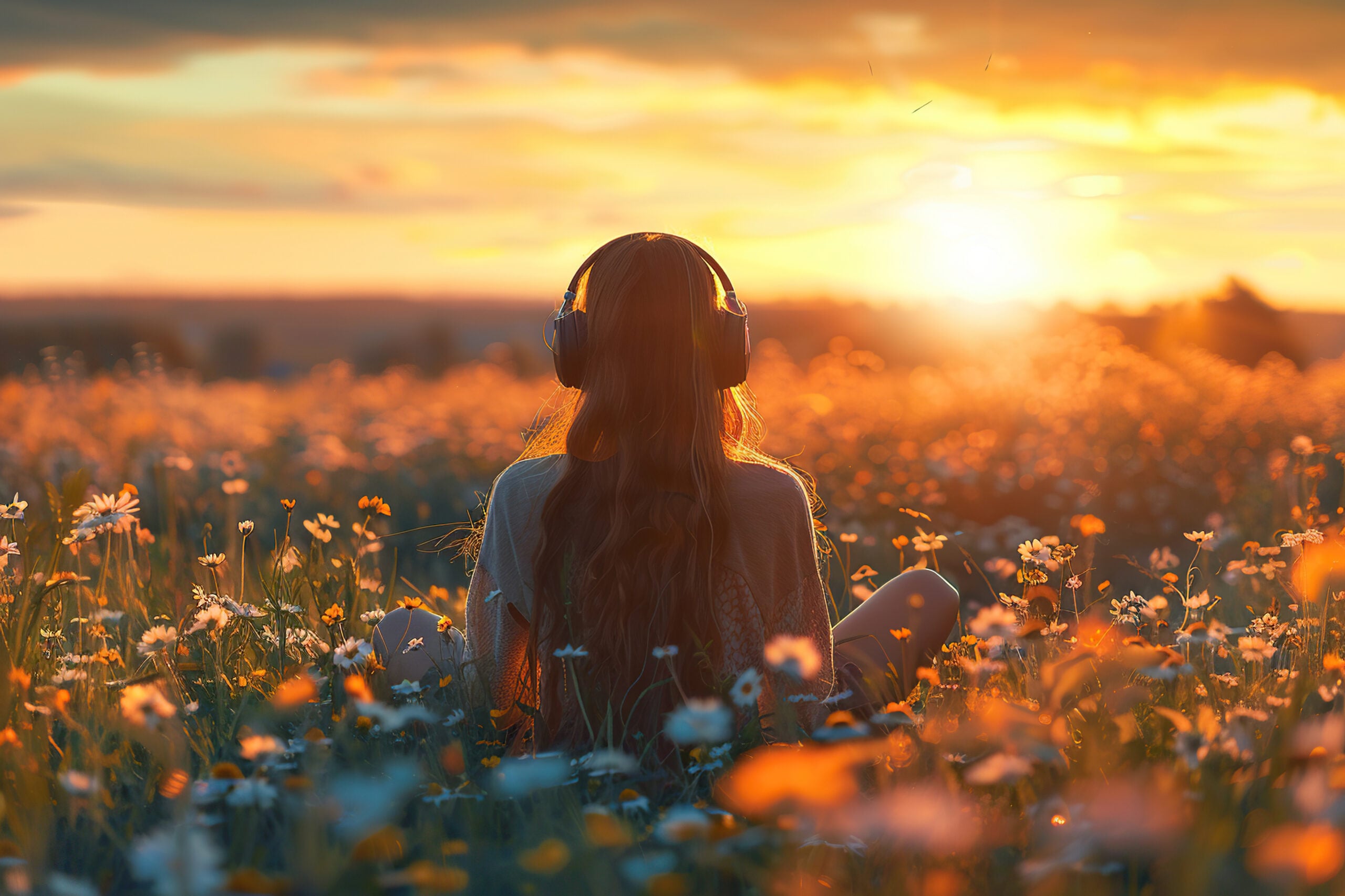 Listening to music